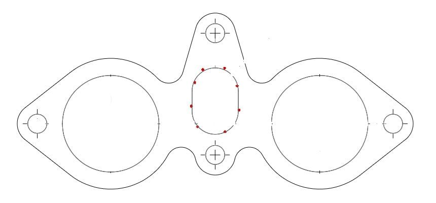 Talbot Lago 150S Inlet Manifold Gasket